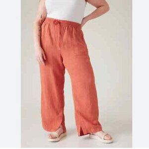 Athleta Retreat Wide Leg Linen Pants Size 20